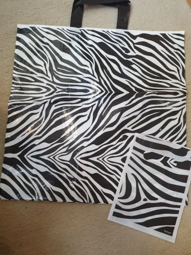Kit sacolas estampa zebra