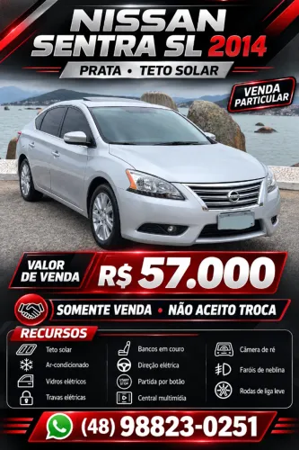 Nissan Sentra SL 2.0/ 2.0 Flex Fuel 16V Aut. 2014