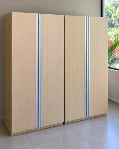 Armário Escritório Alto 160x80x60 MDF 2 Portas | 3 Unidades