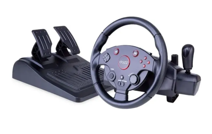 Volante & Pedal Force Driving PS4/PS3/PC/XBOXONE/XBOX360 Preto Dazz
