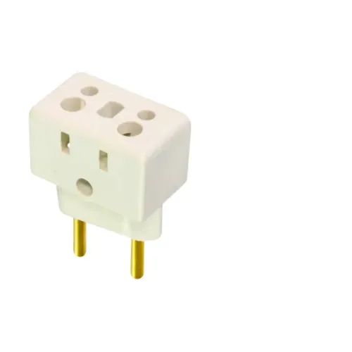 Adaptador de tomada 3 pinos para Plugue 2 pinos 10a 20a Benjamin
