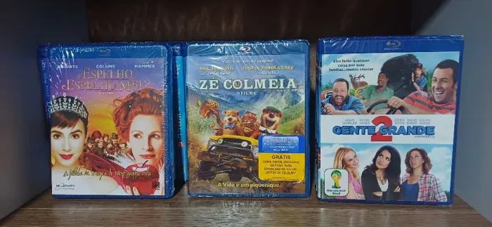 Blu-Ray Espelho, Espelho Meu (Roberts) + Gente Grande 2 + Zé Colmeia O Filme - Lacrados