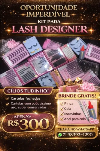 Kit completo pra lash  designer 