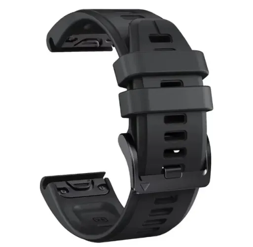 Pulseira Garmin Fenix | QuickFit 22mm | Silicone | Preta