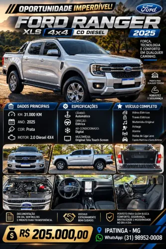 Ford Ranger XLS 2.0l 4X4 2025