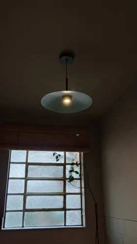 Pendente LED Slim Newline Plié 40cm Alumínio Verde - Moderno