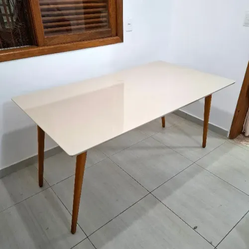 Mesa de Jantar Retangular 160x90 - 160cm x 90cm - 1,6m x 0,9m