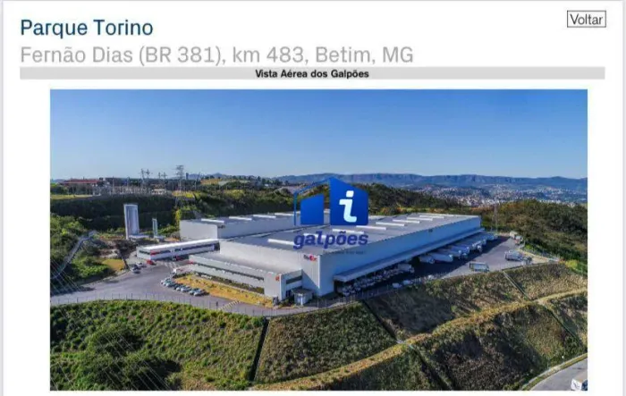 Galpão em 1.614 m² no - Distrito Industrial Jardim Piemont Sul - Betim/MG