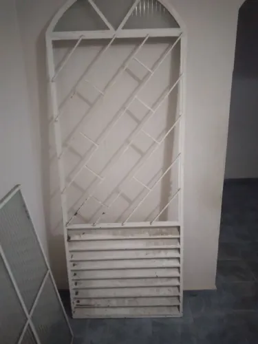 Porta de ferro com vidro