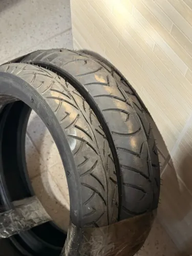 Par de Pneus para Moto Aro 17