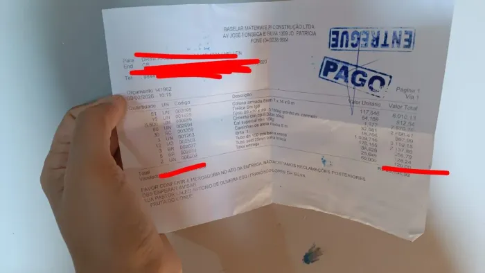 Venda de material de construção