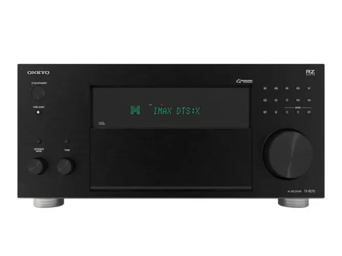 Receiver Onkyo TX-RZ70 11.2 8k Atmos THX Imax 140W p canal. NOVO