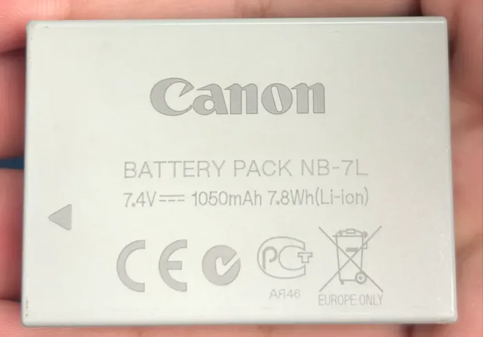 Bateria canon NB-7L 7.4V 