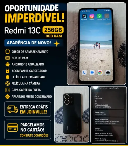 Redmi 13C 256GB + 8GB RAM 
