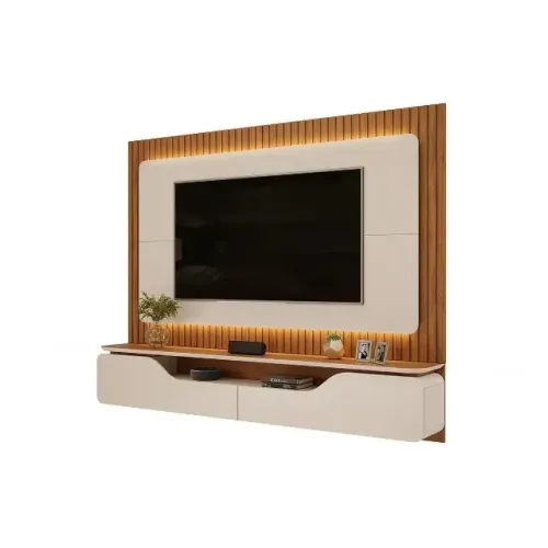 Painel Home p/ TV até 70 Polegadas  Ripado 100% MDF c/ Led -  pronta entrega!