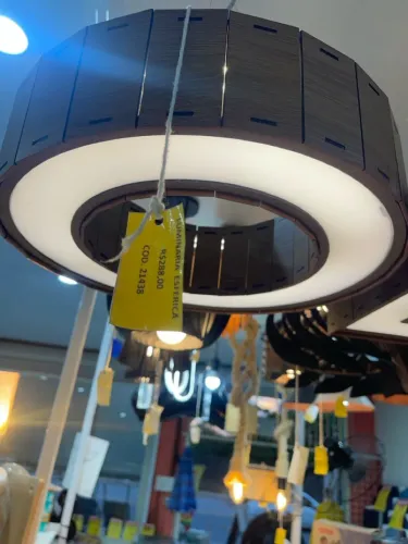 Luminária rústica LED