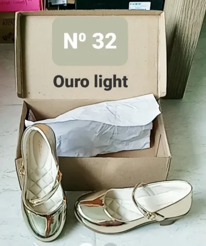 Sapatilha infantil ouro light