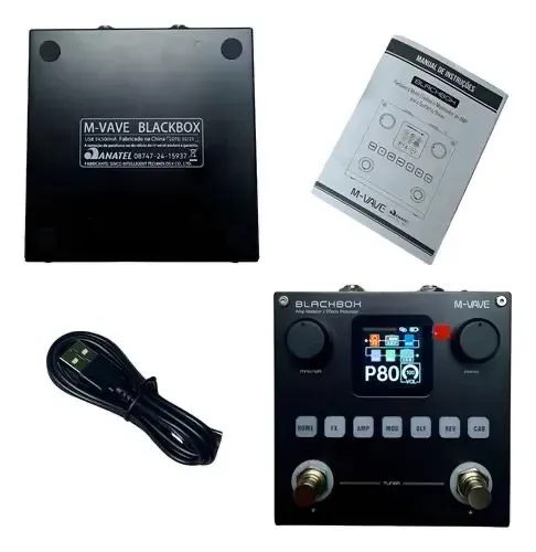 Pedaleira de guitarra M Vave Blackbox