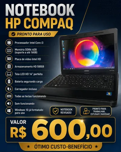 Notebook HP Core i3 windows 10