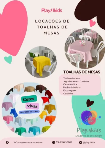 Toalhas de mesa