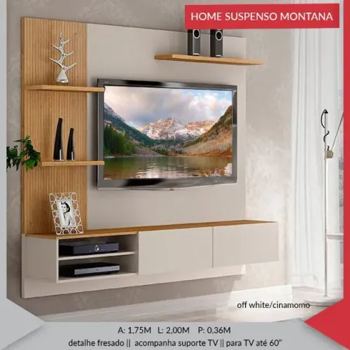 Painel para TV até 60 polegadas - 2.00cm