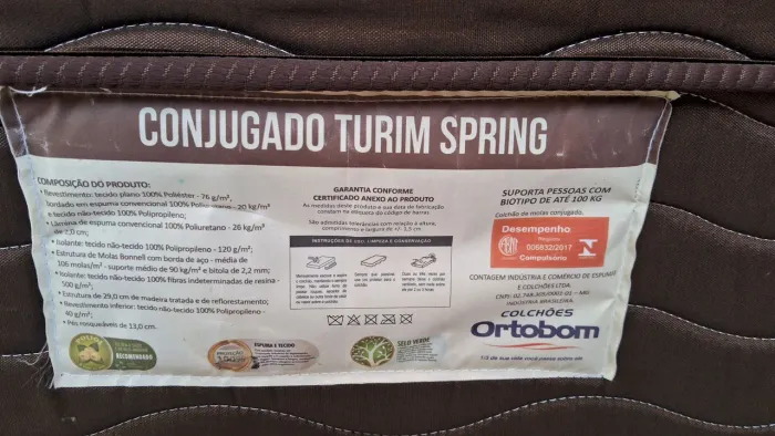 Colchão solteiro ortobom 