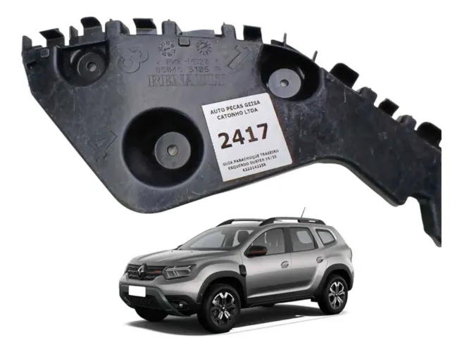 Guia Parachoque Traseiro Esquerdo Duster 2016 A 2020  original
