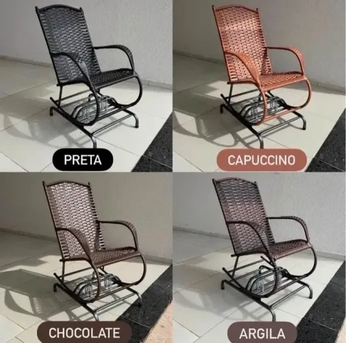 CADEIRAS DE BALANÇO 4 MOLAS