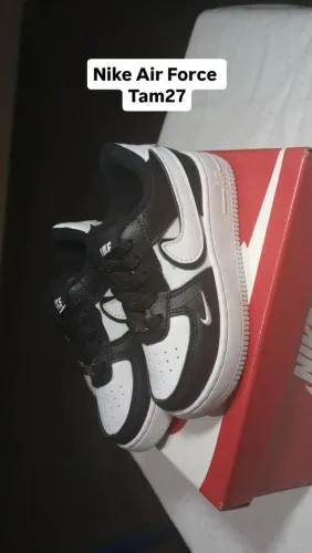 Tênis novo infantil Nike Air Force Bicolor tam27