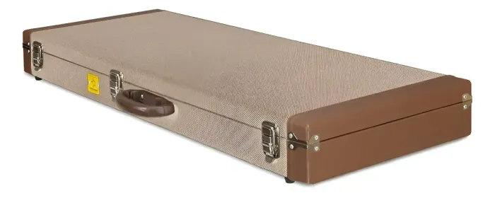 Case Guitarra Tweed Areia Stratocaster Strato Interior vermelho Estilo Fender