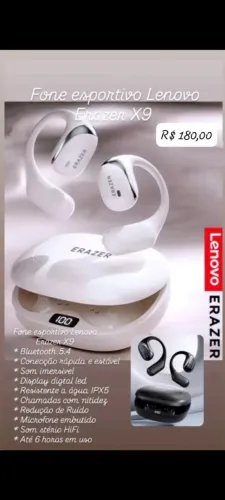 Fone ouvido Erazer X9