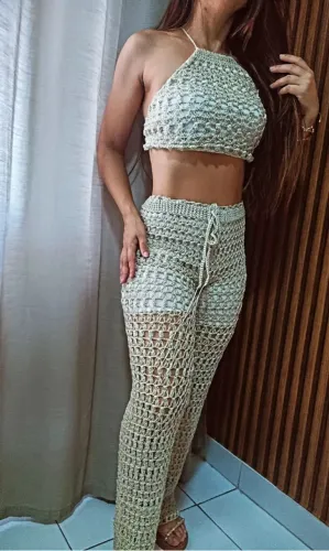 Conjunto de crochê