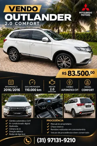 Mitsubishi Outlander 2.0 16V 160cv Aut. 2016