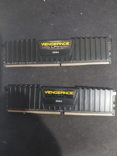 memória ram ddr4 2400 vengeance lpx preto 8gb 1 corsair x 2