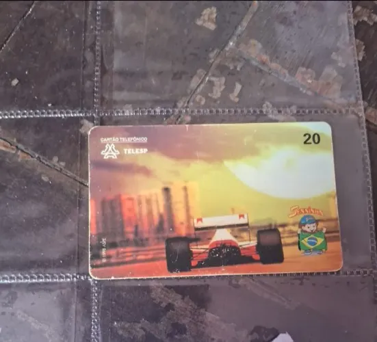 Cartão telefônico de orelhão 