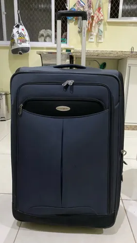 Samsonite - Mala Grande de Viagem - Porão - Cor Azul Escuro