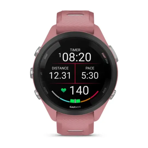 Forerunner 265s (42mm) Branco, Preto e Rosa 