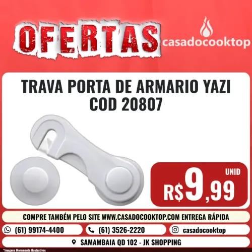 TRAVA PORTA DE ARMARIO YAZI COD 20807