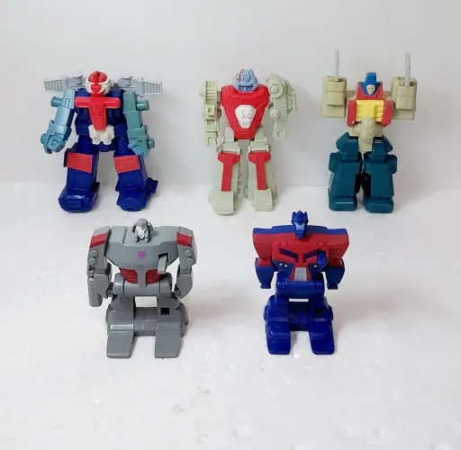 5 bonecos McDonald's Transformers