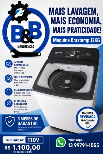 Máquina Brastemp 12 KG