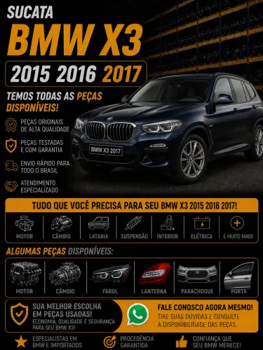Sucata bmw x3 2015 2016 2017