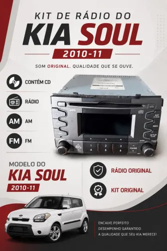Rádio Som Original Kia Soul 2010 2011