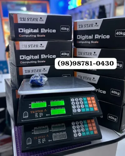 Balança Digital De 40Kg | Mercearia Sorveteria Comércio Padaria Feira...