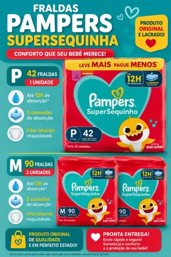 FRALDA PAMPERS e PERSONAL
