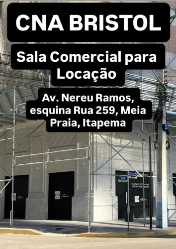Alugo sala comercial na Nereu Ramos meia praia Itapema