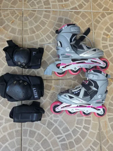 Patins In-Line Traxart Manhattan - Base Alumínio / Rolamento ABEC-7