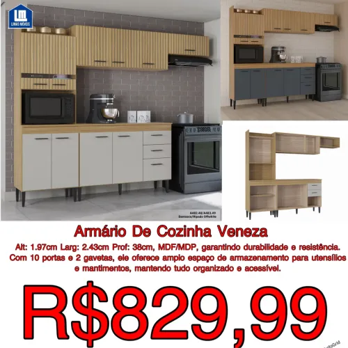 MARAVILHOSA ARMÁRIO DE CONZINHA VENEZA