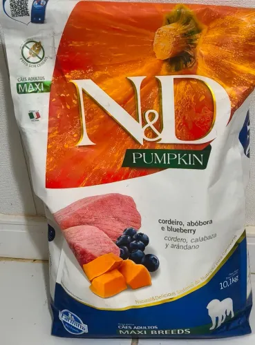 Ração N&D Pumpkin Cordeiro + Maxx Bully Protein (14kg Total)