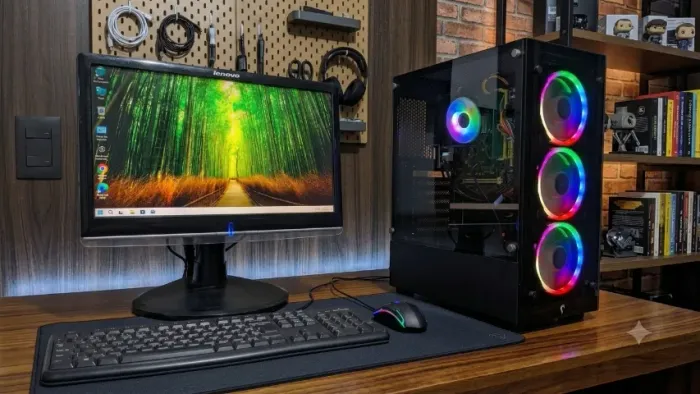 Computador Desktop PC Gamer & Setup Intel Core (8ª Geração) | DDR4 | SSD | Gabinete RG