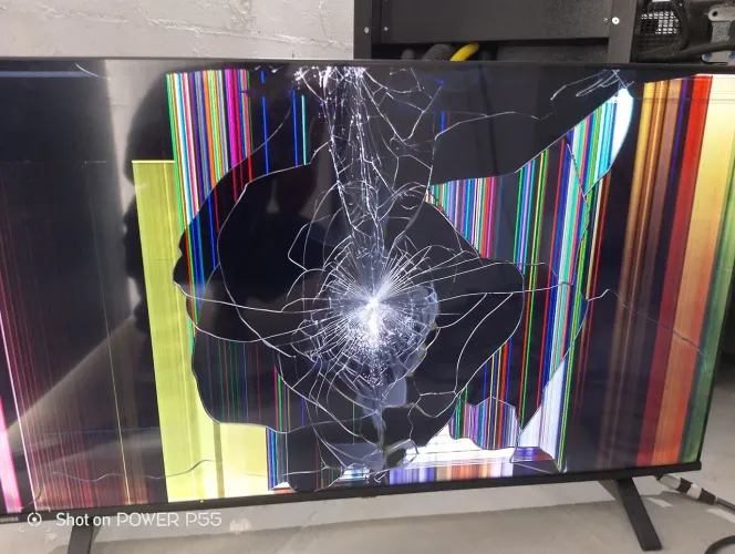 TV pra retirada de peça